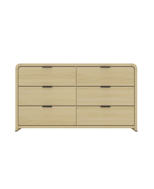 Grace 60" Modern 6-Drawer Double Dresser