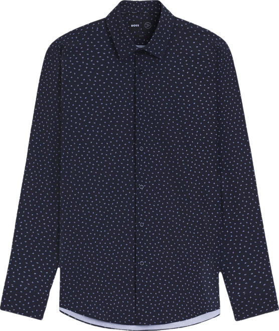 Boss by  Men's Slim-Fit Performance Jersey Dress Shirt