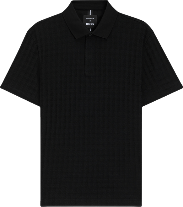 Porsche x Boss Mercerized Cotton Houndstooth Polo shirt