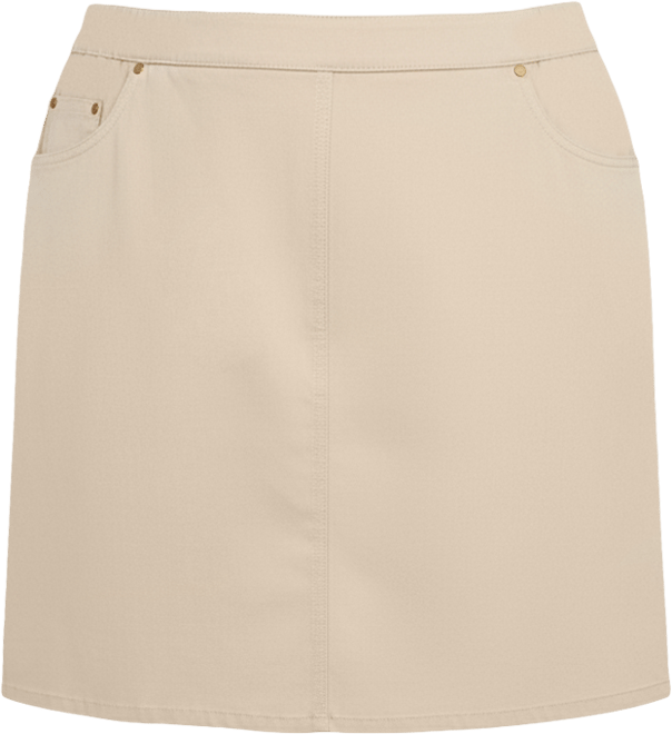 Plus Size Essentials Tech Stretch Pull On Skort with Elastic Wasitband