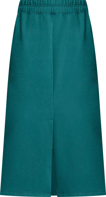 Women's Plus Size Maxi French Terry Skirt