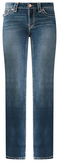 USA製 TRUE RELIGION denim pant✨24 ラインストーン True Religion Women's Billie Super T Rhinestone Straight