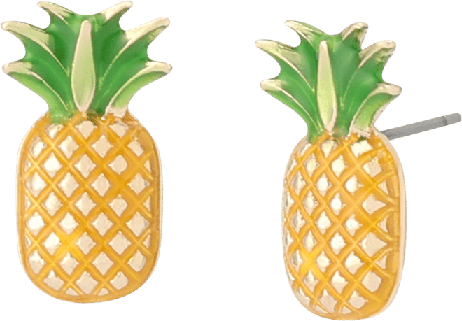 Backyard Pineapple Stud Earrings