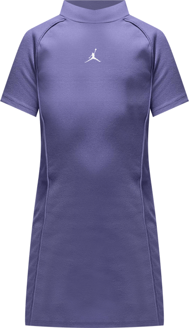 Jordan Big Kids' Mock Neck Ribbed Dress