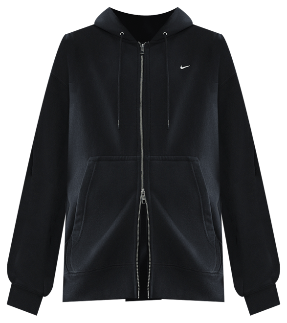 Nike Solo Swoosh Tam Boy Fermuarlı Fleece Erkek Kapüşonlu Üstü