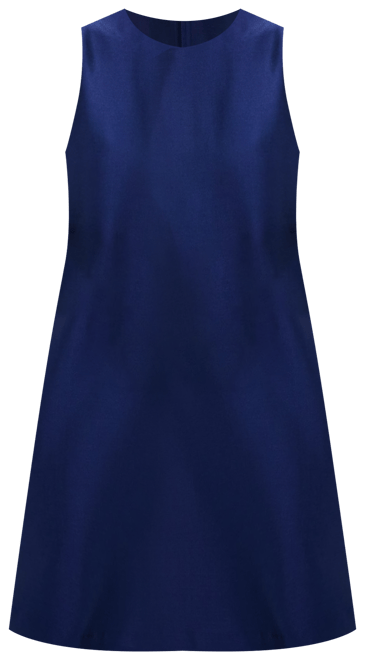 Navy Dupioni Marlowe Dress