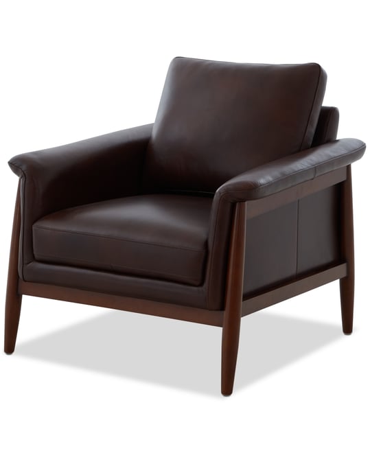 Hazelynn Leather Accent Chair, Exclusively at Macys