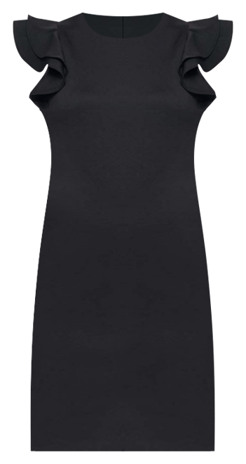 Women's Ruffle-Sleeve Sheath Dress