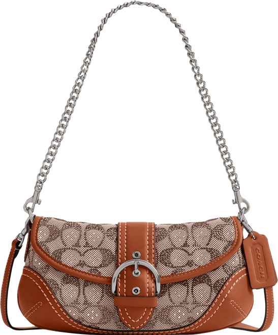 COACH Soho Small Crystal Signature Jacquard Shoulder Bag 25