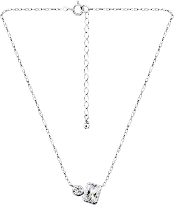 Cubic Zirconia Collar Necklace, 16" + 2" extender, Exclusively at Macy's
