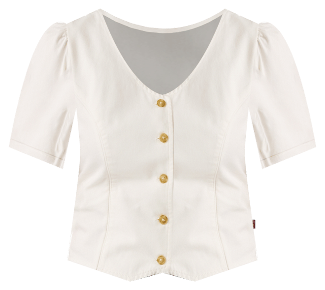 Women's Moxie Cotton Short-Sleeve Denim Blouse