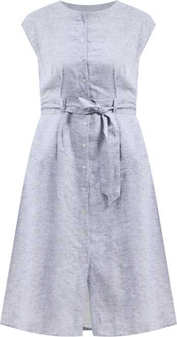 Women's Back Cut Out Linen Dress