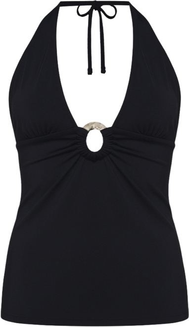 Women's Billey Metal Ring Halter Top