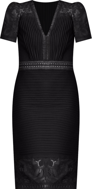 Women's Brone Illusion Lace Cocktail Dress