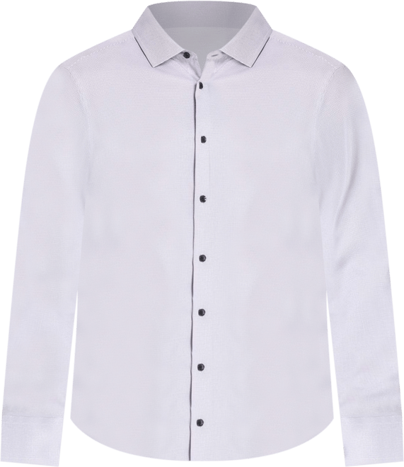 Men's Slim Fit Micro Geo 4-Way Stretch Performance Dress Shirt
