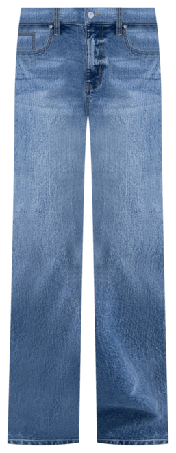 Juniors' High Rise Baggy Wide-Leg Curvy Jeans