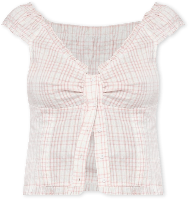 Women's Dolsy Plaid Button Up Top