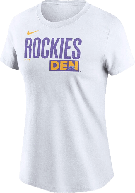 Women's White Colorado Rockies 2025 City Connect Wordmark T-Shirt