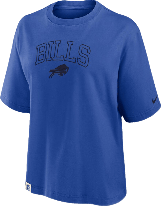 Women's Royal Buffalo Bills Glory Arch Boxy T-Shirt