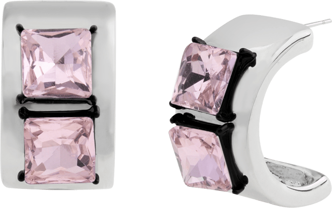 Faux Stone Punk Romance Stone Hoop Earrings