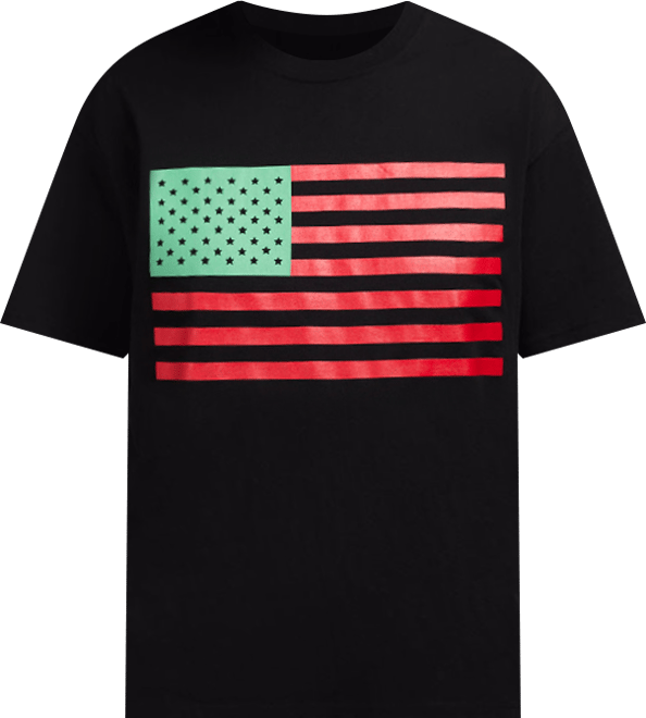 MALBON ♥ [MAN] M American Flag Round T-Shirt /追跡付 Genuine Malbon Golf M American Flag Round T-Shirt NAVY (MAN
