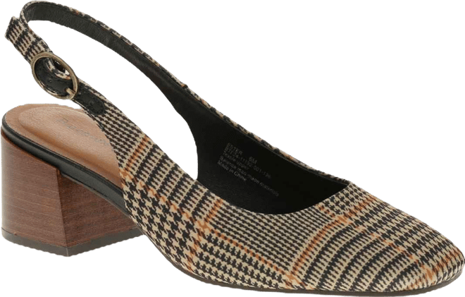 Women's Ester Block Heel Slingback Pumps