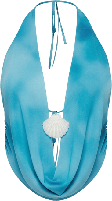 Women's Seabound Cowl Neck Backless Halter Top