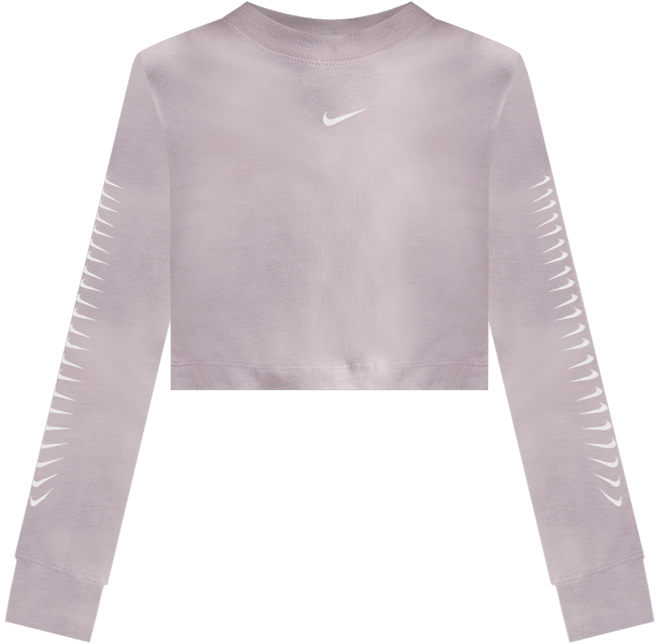 Nike Sportswear Older Kids' (Girls') Cropped Long-Sleeve T-Shirt