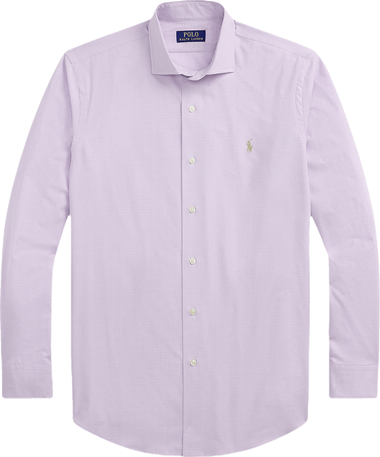 Men's Classic-Fit Plaid Stretch Poplin Shirt