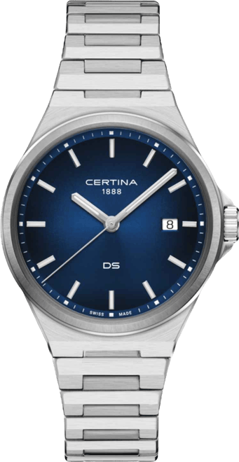 Men's Swiss Ds-7 Stainless Steel Bracelet Watch 39mm