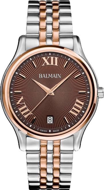 Men's Swiss Beleganza Two-Tone Stainless Steel Bracelet Watch 40mm