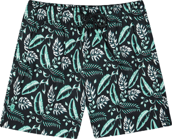 Sunset and Vines Men's Floral Woven Swim Trunks