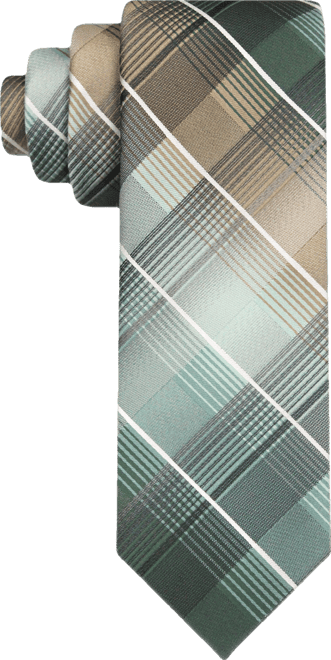 Men's Classic Shadow Gradient Plaid Tie