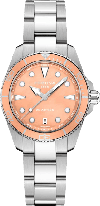 Women's Swiss Ds Action Stainless Steel Bracelet Watch 35mm