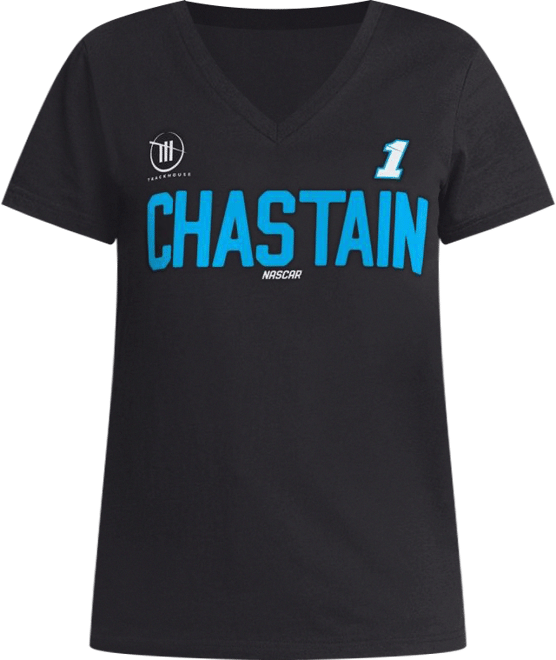 Women's&nbsp;Black Ross Chastain Batter Up V-Neck T-Shirt