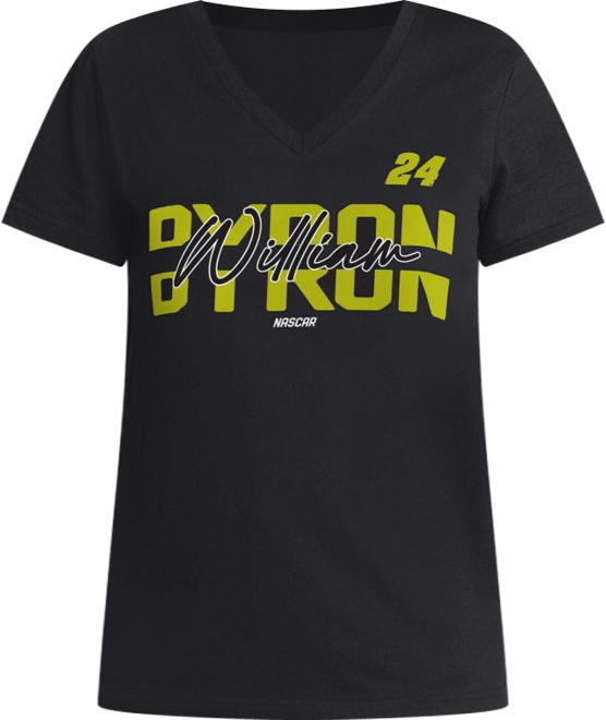 Women's&nbsp;Black William Byron Batter Up V-Neck T-Shirt
