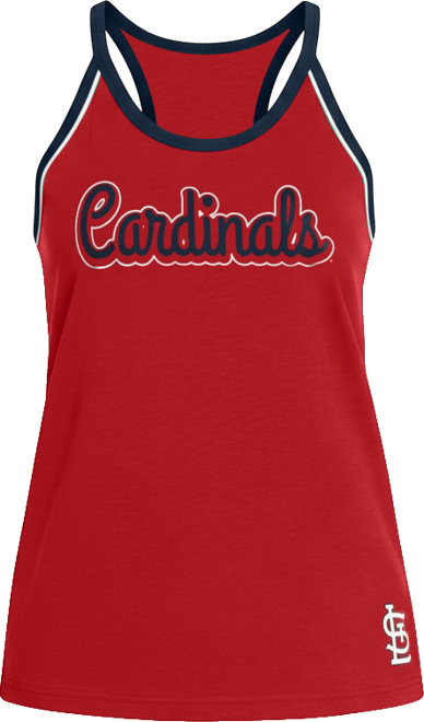 Women's&nbsp;Red St. Louis Cardinals Curveball Racerback Tank Top