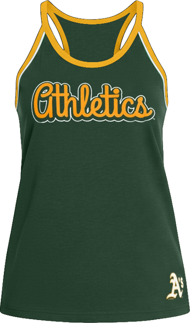 Women's&nbsp;Green Athletics Curveball Racerback Tank Top