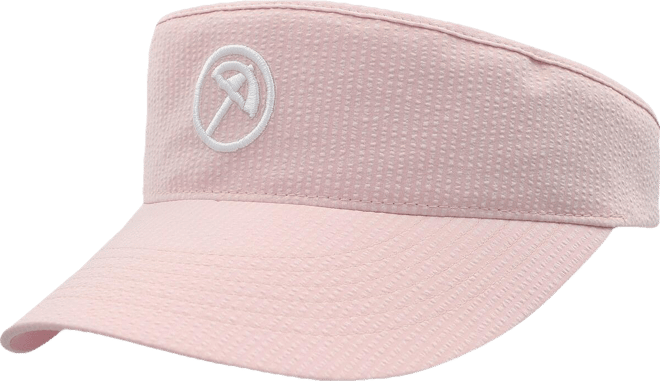 Women's&nbsp;Pink Arnold Palmer Invitational Seersucker Adjustable Visor Hat