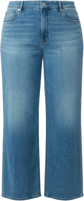 Plus Size Featherweight Wide Leg Jeans