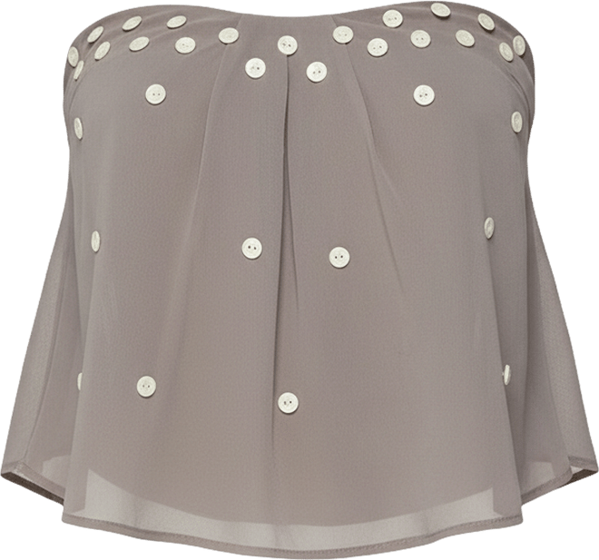 Women's Lenie Strapless Chiffon Babydoll Top