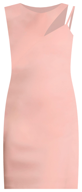 Women's Sleeveless Scuba Bodycon Dress