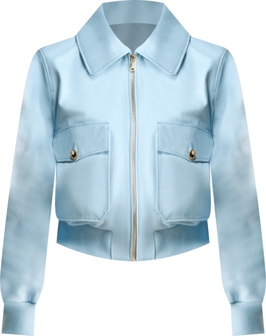 Women's Leather Bomber Jacket, Created For Macy's