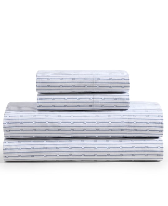 Printed 200-Thread Count Cotton Percale 4-Pc. Sheet Set, King