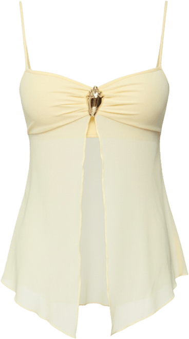 Women's Reeve Split Front Sheer Mesh Top