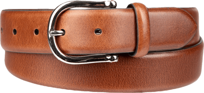 Men's Nautical Feather Edge Leather Belt