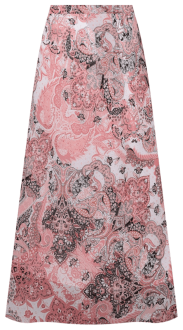 Plus Size Chiffon Maxi Skirt