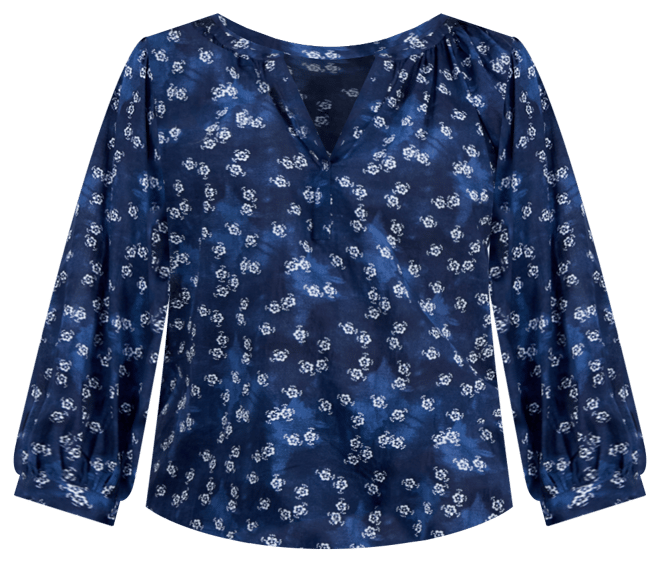 売れ筋商品|||スタイルアンドコー カットソー トップス レディース Petite Printed V-Neck Raglan-Sleeve Blouse, Exclusively at Macy's Spot Airy Blue Style & Co Petite Printed V-Neck Raglan-Sleeve Blouse
