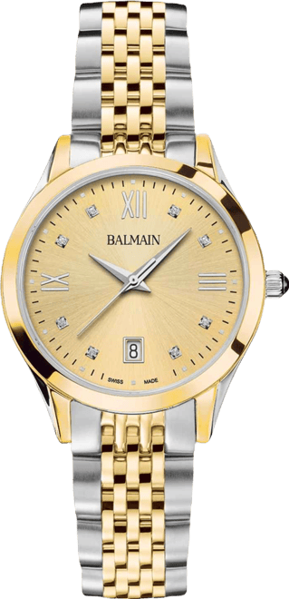 Women's Swiss Classic R Diamond Accent Two-Tone Stainless Steel Bracelet Watch 34mm