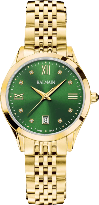 Women's Swiss Classic R Diamond Accent Gold Pvd Stainless Steel Bracelet Watch 34mm